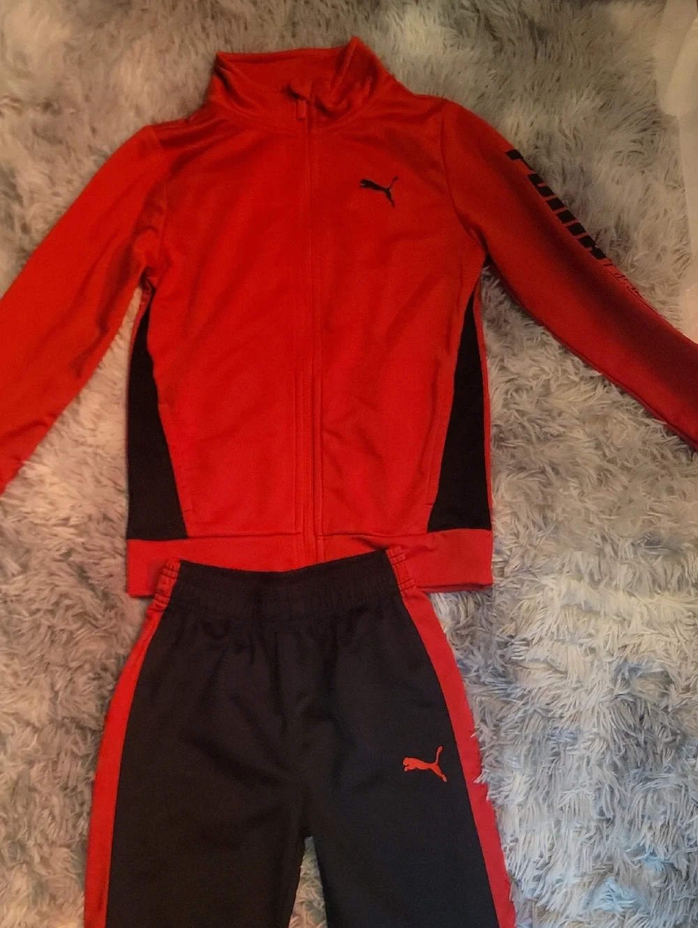 Puma Red and Black Athletic Track Set - Picture 1 of 4